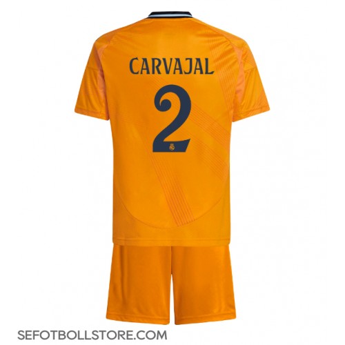 Real Madrid Daniel Carvajal #2 Replika babykläder Bortaställ Barn 2024-25 Kortärmad (+ korta byxor)